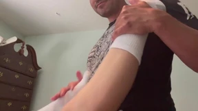 Older dude goes oral😜 on young ones before they get together to suck😜 toes