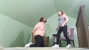 Bitch gets face-fucked by Mistress and balls brutally busted while tied Bitch gets face-fucked by Mistress and balls brutally busted while tied