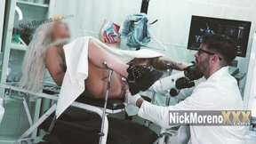 Blonde teen gets brutally ravaged by her doctor's unrelenting hunger for a screaming creampie