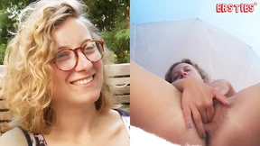 Clumsy carnival hooker Manu wanks herself silly under the big top