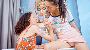 Ice Cream Lesbians Share Dildo Lick Ice Cream Lesbians Share Dildo Lick