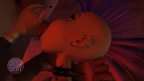 Slutty teen gets her sloppy throat pounded relentlessly by a monster cock🌭 in 3D animation!