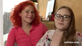 Redhead Helena finger-fucks Luna A thrice unto climax&#x1F680;