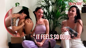 Hailey's steamy gettin' pounded tight by massive glass rod