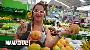 Large Butt&#x1F351; Babe Lubed Up and Fucked by Fortunate Guy - MARKET FLESH
