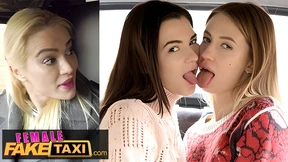 Super Sexy Lesbians Seduce in the Backseat of a London Cab