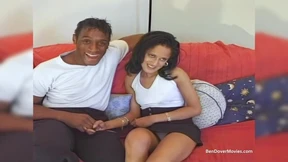Sexy chick goes wild for big black dick&#x1F346;!