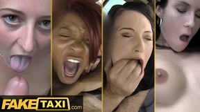 Dirty tricks and sinful sin: taxis filled with sloppy blowjobs, creamy fillings, and tit-tastifying tongue-licking
