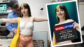 Slutty Green-Haired Munch Goes Down and Gets Pounded for Her Dirty Crime