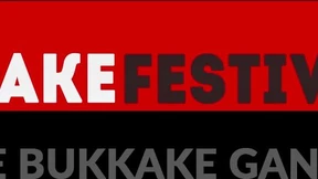 Plump lady receive dick&#x1F32D; at bukkake gathering