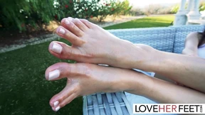 Chloe Amour's Alluring Toe Show Chloe Amour's Alluring Toe Show