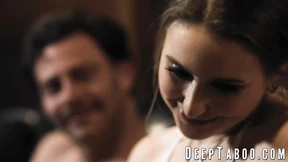 Wild Threesome: Blindfolded Laney Grey Gets Ass🍑 Fucked by Two Men