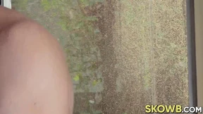 Hot bitch Veronica shows this hunk she can handle a big rod