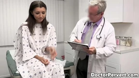 Brunette Maya Woulfe Reluctant, Pervy Doc Persuades Her For Explicit Action Brunette Maya Woulfe Reluctant, Pervy Doc Persuades Her For Explicit Action