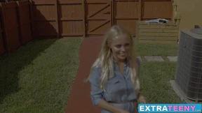 Luscious Blonde Teeness Brice Bardot Squirting On JMac's Colossal D**k