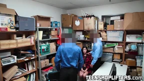 Cute teen Audrey Royal getting drilled hard in the office