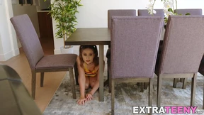 Tiny Cutie submits to Hard Stud's Rough Passion