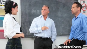Cute Allora Ashlyn Sucks Teacher's Dick🍆 - Drilled By filthy Rich & Marcus London