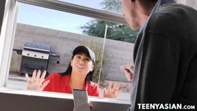 Asian Teen Ember Snow Swallowed Cum After Threesome