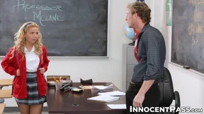 Blonde student Alina West takes a hard cock🍆 up the arse by professor Ryan Mclane