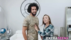 Blonde bombshell gets ravaged raw after throat job