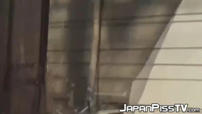 Hidden Piss Play: Young Japanese Babes Urinating Freely Around Town