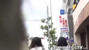 Naughty&#x1F608; schoolgirl pees in public