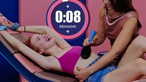 Giggly Megan & Sabina Push Tickle Limits: Feisty Foot Fetish Session
