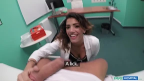 Naughty😈 Med Student Gets Hands-On with Male Genitals in Fake Clinic
