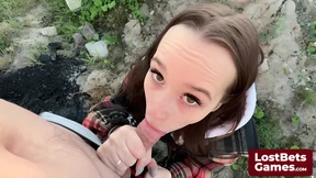 A Sizzling Strip Hand Slap Game Leads to A Wet Blowjob