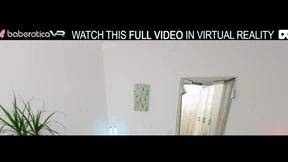 Solo chick,Milka Way is masturbating at home,in VR