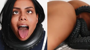 Black Schoolgirl Canela Skin Alien Fucked Triple Penetration - Pussy Pov Extreme Creampie