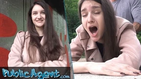 College Art Student Explores Public Sex with Big Natural Tits