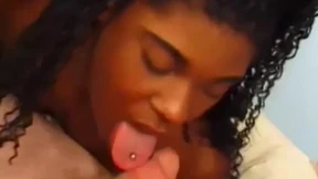 Delectable black teen strips and fucks like naughty cowgirl