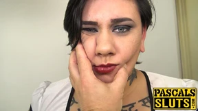 BBW with tattoos across her whole body fucked intense