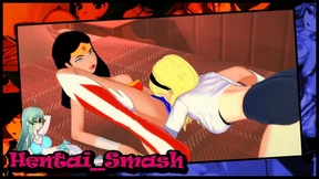 Wonder Woman gets her pussy eaten before tribbing with Supergirl - DC Hentai Wonder Woman gets her pussy eaten before tribbing with Supergirl - DC Hentai