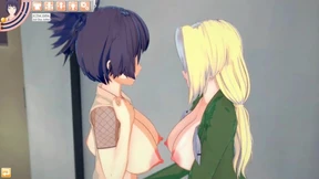 Hentai hra na anime porno Naruto | Lesbians Anko and Tsunade [Gameplay]