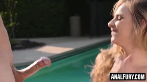 Jillian Janson teases her boyfriend who anal pounds her hard