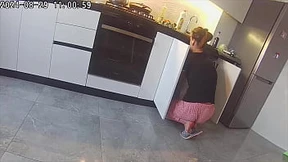 Wife gets pounded in the kitchen by a hot neighbor