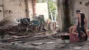 Lesbian sex party gets ravaged by studs, raw assfucking in abandoned building chaos Lesbian sex party gets ravaged by studs, raw assfucking in abandoned building chaos