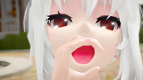 Blowjob on giant virtual melons in XXXHD animation