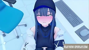 Blonde Anime Tramp Gives Jaw-Dropping Head Blonde Anime Tramp Gives Jaw-Dropping Head