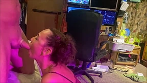 'Asian Mom Blasts Thick Cock&#x1F346; Down Throat'