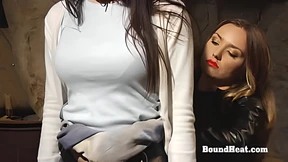 Madame's Strap-On Frenzy on Her Willing Whore's Throat