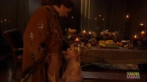 Blonde bimbo craving medieval butt&#x1F351;-fucking by massive rod