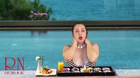 “Regina's juicy ass🍑 cheeks bursting out in nudist poolside playtime “Regina's juicy ass🍑 cheeks bursting out in nudist poolside playtime