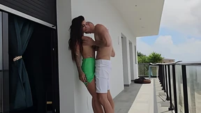 Raw, raunchy, rough anal👌 fucking on outdoor bed amidst public view