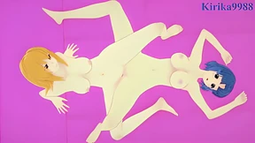 Kisuha Mizuha & Cagelli Yula Ahtha Swoopin' Lesbos Like G-Damned Bots