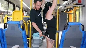 Bus babe gets pounded raw before the entire commuter crowd