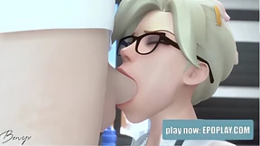 Blowjobs will worship her 3D knob Blowjobs will worship her 3D knob